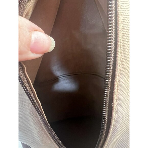 OROTON BEIGE CANVAS With LEATHER TRIM & STRAP SLING BACKPACK Sling bag Quality main image 9